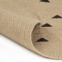 Alfombra de yute tejida a mano estampado de triángulos 90 cm by , Rugs - Ref: Foro24-133689, Price: 64,06 €, Discount: %
