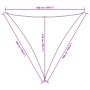 Toldo de vela triangular tela Oxford naranja 5x5x5 m de , Sombrillas - Ref: Foro24-135730, Precio: 40,56 €, Descuento: %