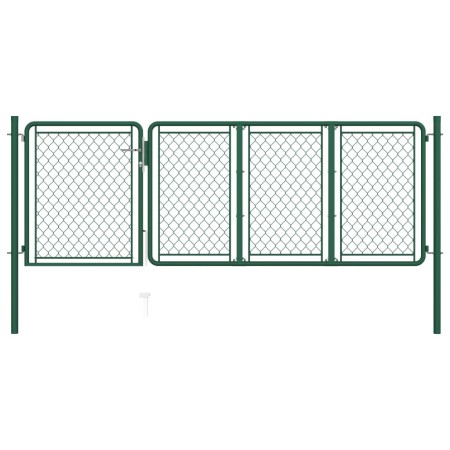 Puerta de jardín de acero verde 100x350 cm von , Gartentore - Ref: Foro24-144439, Preis: 350,63 €, Rabatt: %