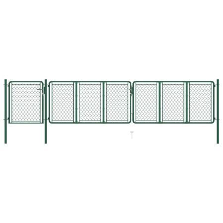 Puerta de jardín de acero verde 100x495 cm von , Gartentore - Ref: Foro24-144451, Preis: 506,99 €, Rabatt: %