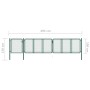 Puerta de jardín de acero verde 100x495 cm von , Gartentore - Ref: Foro24-144451, Preis: 506,99 €, Rabatt: %