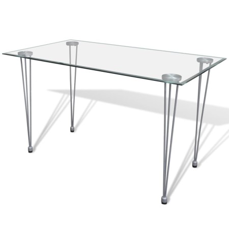 Mesa de comedor con superficie de vidrio transparente von , Küchen- und Esstische - Ref: Foro24-241487, Preis: 279,55 €, Raba...