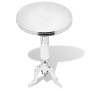 Mesa auxiliar redonda de aluminio color plateada by , Side tables - Ref: Foro24-243513, Price: 125,60 €, Discount: %