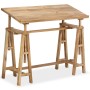 Mesa de dibujo de madera maciza de mango 116x50x76 cm de , Mesas para arte y dibujo - Ref: Foro24-244948, Precio: 334,93 €, D...