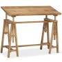 Mesa de dibujo de madera maciza de mango 116x50x76 cm de , Mesas para arte y dibujo - Ref: Foro24-244948, Precio: 334,93 €, D...