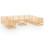 Juego de muebles de jardín 11 piezas madera maciza de pino de , Conjuntos de jardín - Ref: Foro24-3075929, Precio: 677,73 €