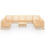 Juego de muebles de jardín 11 piezas madera maciza de pino de , Conjuntos de jardín - Ref: Foro24-3075929, Precio: 677,73 €