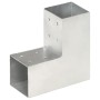Conectores de postes en L 4 uds metal galvanizado 81x81 mm by , fence posts - Ref: Foro24-145462, Price: 50,03 €, Discount: %