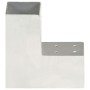 Conectores de postes en L 4 uds metal galvanizado 81x81 mm by , fence posts - Ref: Foro24-145462, Price: 50,03 €, Discount: %