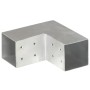 Conectores de postes en L 4 uds metal galvanizado 81x81 mm by , fence posts - Ref: Foro24-145462, Price: 50,03 €, Discount: %