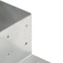 Conectores de postes en L 4 uds metal galvanizado 81x81 mm by , fence posts - Ref: Foro24-145462, Price: 50,03 €, Discount: %