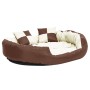 Cojín para perro reversible y lavable marrón crema 110x80x23 cm von , Betten für Hunde - Ref: Foro24-171213, Preis: 72,27 €, ...