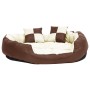 Cojín para perro reversible y lavable marrón crema 110x80x23 cm von , Betten für Hunde - Ref: Foro24-171213, Preis: 72,27 €, ...