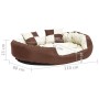 Cojín para perro reversible y lavable marrón crema 110x80x23 cm von , Betten für Hunde - Ref: Foro24-171213, Preis: 72,27 €, ...