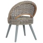 Butaca de ratán kubu gris by , Armchairs - Ref: Foro24-285230, Price: 212,26 €, Discount: %