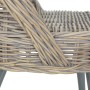 Butaca de ratán kubu gris by , Armchairs - Ref: Foro24-285230, Price: 212,26 €, Discount: %