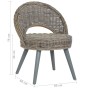 Butaca de ratán kubu gris by , Armchairs - Ref: Foro24-285230, Price: 212,26 €, Discount: %