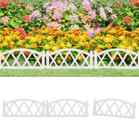 Borduras de jardín 17 unidades PP blanco 10 m by , Garden edging and edging - Ref: Foro24-318295, Price: 46,56 €, Discount: %