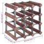 Botellero para 12 botellas madera maciza pino marrón by , Wine racks - Ref: Foro24-340891, Price: 34,53 €, Discount: %