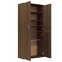Mueble zapatero madera de ingeniería marrón roble 80x39x178 cm by , Shoe racks and shoe organizers - Ref: Foro24-815533, Pric...