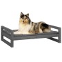 Cama para perros madera maciza de pino gris 95,5x65,5x28 cm von , Betten für Hunde - Ref: Foro24-821484, Preis: 76,53 €, Raba...