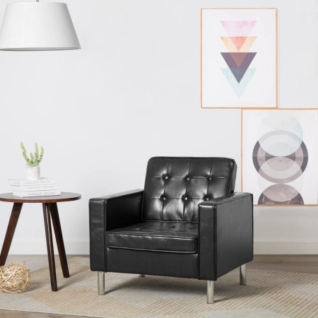 Sillón de cuero sintético negro von , Sessel - Ref: Foro24-247018, Preis: 224,20 €, Rabatt: %