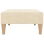 Taburete de tela color crema 78x56x32 cm by , Ottomans - Ref: Foro24-337677, Price: 53,58 €, Discount: %