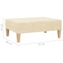 Taburete de tela color crema 78x56x32 cm by , Ottomans - Ref: Foro24-337677, Price: 53,58 €, Discount: %