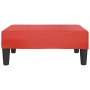 Reposapiés de cuero sintético rojo 78x56x32 cm by , Ottomans - Ref: Foro24-337713, Price: 49,09 €, Discount: %