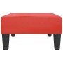 Reposapiés de cuero sintético rojo 78x56x32 cm by , Ottomans - Ref: Foro24-337713, Price: 49,09 €, Discount: %