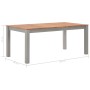 Mesa de comedor madera maciza de roble 180x90x74 cm by , Kitchen and dining tables - Ref: Foro24-247847, Price: 296,87 €, Dis...