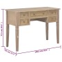 Escritorio de madera marrón 109,5x45x77,5 cm von , Schreibtische - Ref: Foro24-280072, Preis: 254,84 €, Rabatt: %
