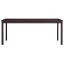 Conjunto de comedor 9 piezas madera de pino marrón oscuro von , Möbelsets für Küchen und Esszimmer - Ref: Foro24-283389, Prei...