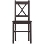 Conjunto de comedor 9 piezas madera de pino marrón oscuro von , Möbelsets für Küchen und Esszimmer - Ref: Foro24-283389, Prei...