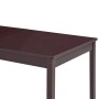Conjunto de comedor 9 piezas madera de pino marrón oscuro von , Möbelsets für Küchen und Esszimmer - Ref: Foro24-283389, Prei...