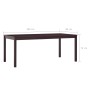 Conjunto de comedor 9 piezas madera de pino marrón oscuro von , Möbelsets für Küchen und Esszimmer - Ref: Foro24-283389, Prei...