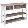 Aparador de madera marrón envejecido 115x30x76 cm von , Sideboards - Ref: Foro24-284164, Preis: 133,46 €, Rabatt: %