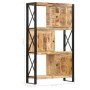 Estantería librería madera de mango maciza 90x30x150 cm de , Librerías y estanterías - Ref: Foro24-285917, Precio: 562,99 €, ...