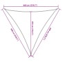 Toldo de vela HDPE marrón 160 g/m² 6x6x6 m de , Sombrillas - Ref: Foro24-311817, Precio: 39,12 €, Descuento: %