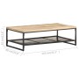 Mesa de centro de madera maciza de mango 110x60x35 cm by , Coffee table - Ref: Foro24-320244, Price: 152,02 €, Discount: %