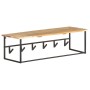 Perchero con borde natural madera maciza de acacia 100x34x38 cm von , Hut- und Garderobenständer - Ref: Foro24-320250, Preis:...