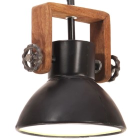 Lámpara colgante industrial redonda 25 W negra 19 cm E27 de , Lámparas - Ref: Foro24-320537, Precio: 38,77 €, Descuento: %