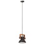 Lámpara colgante industrial redonda 25 W negra 19 cm E27 de , Lámparas - Ref: Foro24-320537, Precio: 38,77 €, Descuento: %