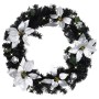 Corona de Navidad con luces LED verde 60 cm PVC by , Christmas lights - Ref: Foro24-320977, Price: 49,91 €, Discount: %