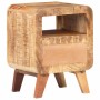 Mesita de noche de madera de mango rugosa 30x30x41 cm by , Sideboards - Ref: Foro24-321616, Price: 93,80 €, Discount: %