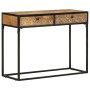 Mesa consola de madera maciza de mango 100x35x75 cm by , Side tables - Ref: Foro24-321713, Price: 153,73 €, Discount: %