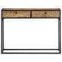 Mesa consola de madera maciza de mango 100x35x75 cm by , Side tables - Ref: Foro24-321713, Price: 153,73 €, Discount: %