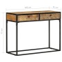 Mesa consola de madera maciza de mango 100x35x75 cm by , Side tables - Ref: Foro24-321713, Price: 153,73 €, Discount: %