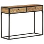 Mesa consola de madera maciza de mango 100x35x75 cm by , Side tables - Ref: Foro24-321713, Price: 153,73 €, Discount: %
