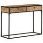 Mesa consola de madera maciza de mango 100x35x75 cm by , Side tables - Ref: Foro24-321713, Price: 153,73 €, Discount: %